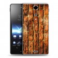 Дизайнерский пластиковый чехол для Sony Xperia TX Кирпич