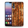 Дизайнерский силиконовый с усиленными углами чехол для Huawei P20 Pro Кирпич