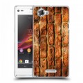 Дизайнерский пластиковый чехол для Sony Xperia L Кирпич