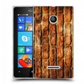 Дизайнерский пластиковый чехол для Microsoft Lumia 435 Кирпич