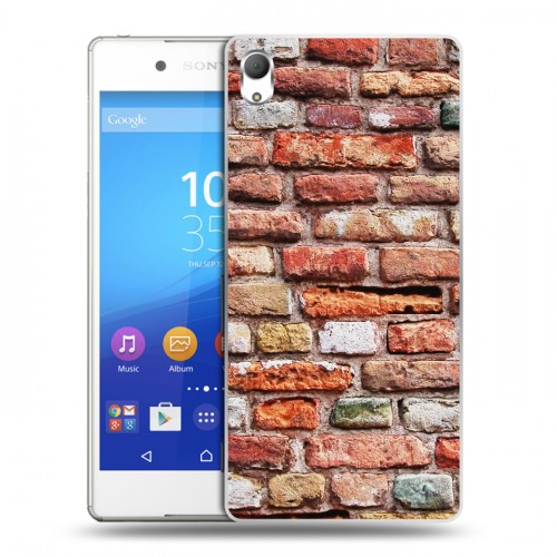 Дизайнерский пластиковый чехол для Sony Xperia Z3+ Кирпич