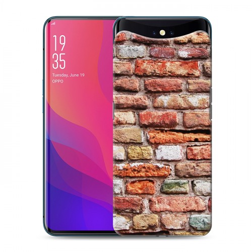 Дизайнерский силиконовый чехол для OPPO Find X Кирпич