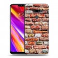 Дизайнерский пластиковый чехол для LG G8 ThinQ Кирпич