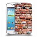 Дизайнерский пластиковый чехол для Samsung Galaxy Core Кирпич