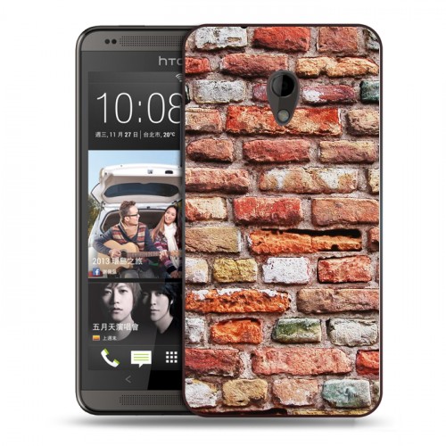 Дизайнерский пластиковый чехол для HTC Desire 700 Кирпич