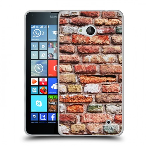 Дизайнерский пластиковый чехол для Microsoft Lumia 640 Кирпич