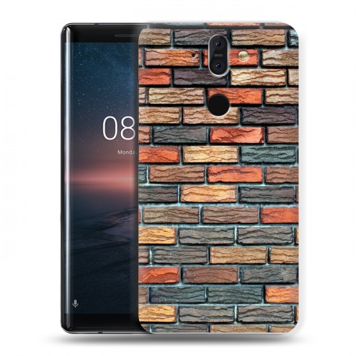 Дизайнерский пластиковый чехол для Nokia 8 Sirocco Кирпич