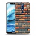 Дизайнерский силиконовый чехол для Nokia 5.1 Plus Кирпич