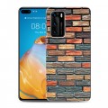 Дизайнерский пластиковый чехол для Huawei P40 Кирпич