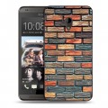 Дизайнерский пластиковый чехол для HTC Desire 700 Кирпич