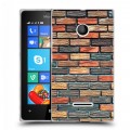 Дизайнерский пластиковый чехол для Microsoft Lumia 435 Кирпич