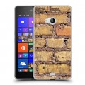 Дизайнерский пластиковый чехол для Microsoft Lumia 540 Кирпич