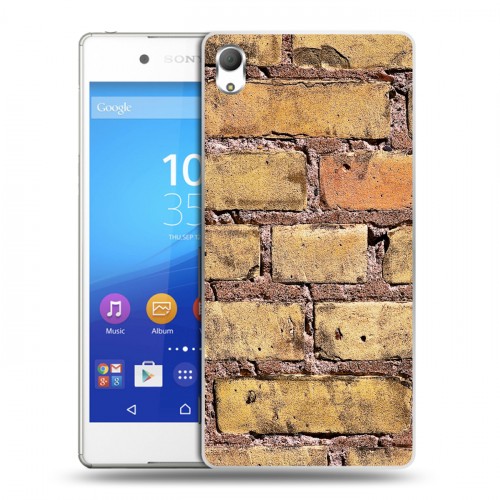 Дизайнерский пластиковый чехол для Sony Xperia Z3+ Кирпич