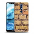 Дизайнерский пластиковый чехол для Nokia 5.1 Plus Кирпич