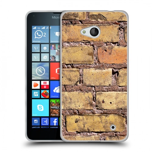 Дизайнерский пластиковый чехол для Microsoft Lumia 640 Кирпич