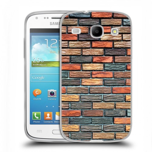 Дизайнерский пластиковый чехол для Samsung Galaxy Core Кирпич