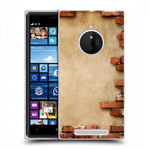 Дизайнерский пластиковый чехол для Nokia Lumia 830 Кирпич