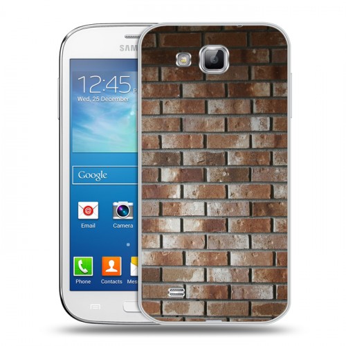 Дизайнерский пластиковый чехол для Samsung Galaxy Premier Кирпич