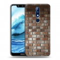 Дизайнерский силиконовый чехол для Nokia 5.1 Plus Кирпич