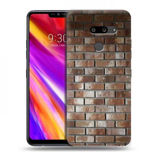 Дизайнерский пластиковый чехол для LG G8 ThinQ Кирпич