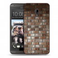 Дизайнерский пластиковый чехол для HTC Desire 700 Кирпич