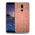 Дизайнерский пластиковый чехол для Nokia 7 Plus Кирпич