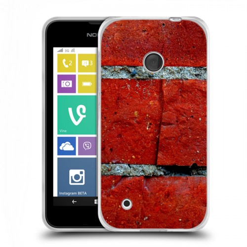 Дизайнерский пластиковый чехол для Nokia Lumia 530 Кирпич