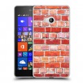 Дизайнерский пластиковый чехол для Microsoft Lumia 540 Кирпич