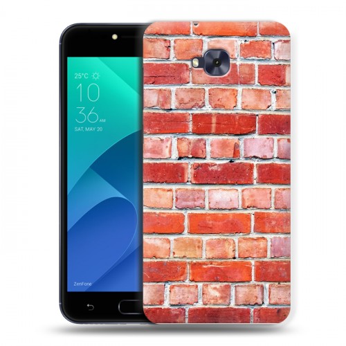 Дизайнерский пластиковый чехол для ASUS ZenFone 4 Selfie Кирпич