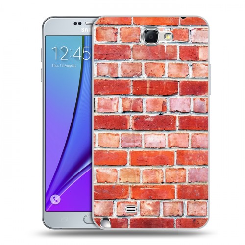 Дизайнерский пластиковый чехол для Samsung Galaxy Note 2 Кирпич