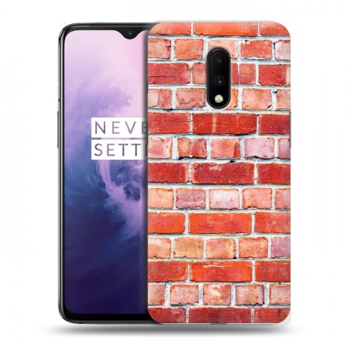 Дизайнерский пластиковый чехол для OnePlus 7 Кирпич