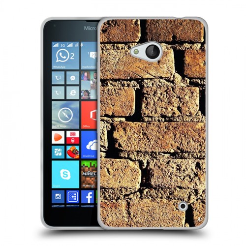 Дизайнерский пластиковый чехол для Microsoft Lumia 640 Кирпич