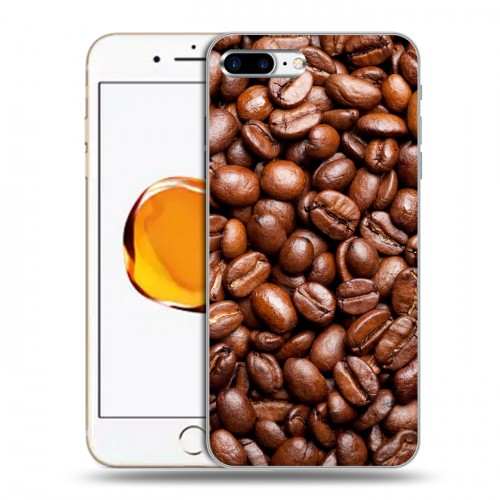 Дизайнерский силиконовый чехол для Iphone 7 Plus / 8 Plus Кофе