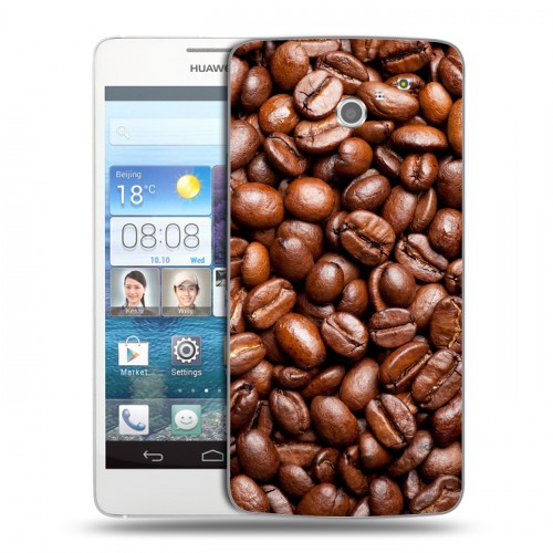 Дизайнерский пластиковый чехол для Huawei Ascend D2 Кофе