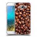 Дизайнерский пластиковый чехол для Samsung Galaxy E5 Кофе