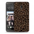 Дизайнерский пластиковый чехол для HTC Desire 700 Кофе