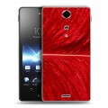 Дизайнерский пластиковый чехол для Sony Xperia TX Перья