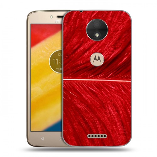 Дизайнерский силиконовый чехол для Motorola Moto C Перья