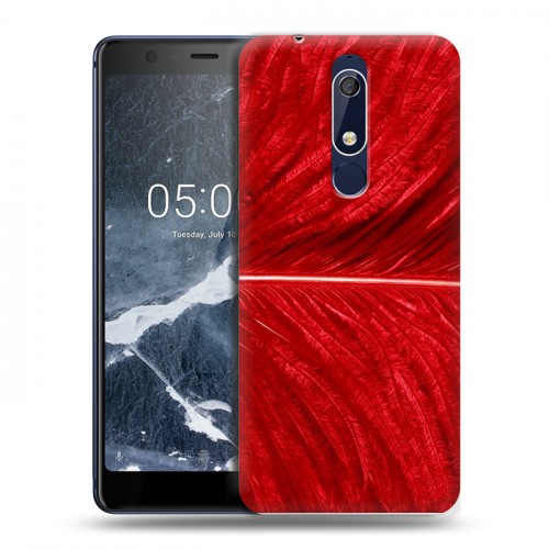 Дизайнерский пластиковый чехол для Nokia 5.1 Перья