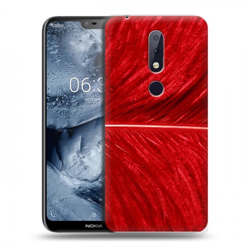 Дизайнерский пластиковый чехол для Nokia 6.1 Plus Перья