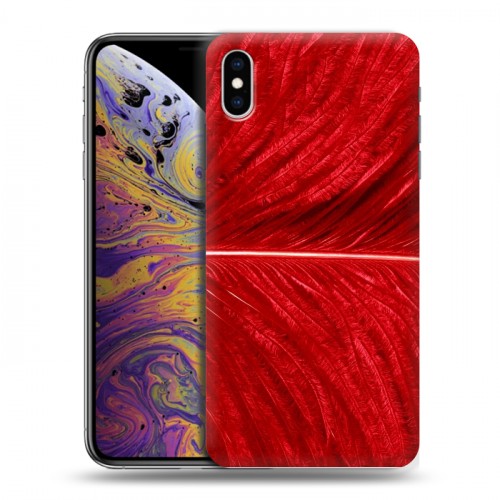 Дизайнерский силиконовый чехол для Iphone Xs Max Перья