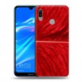 Дизайнерский пластиковый чехол для Huawei Y6 (2019) Перья