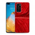 Дизайнерский пластиковый чехол для Huawei P40 Перья