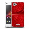 Дизайнерский пластиковый чехол для Sony Xperia L Перья