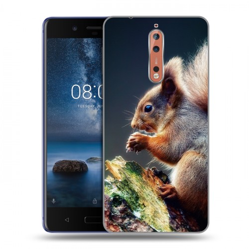 Дизайнерский пластиковый чехол для Nokia 8 Грызуны