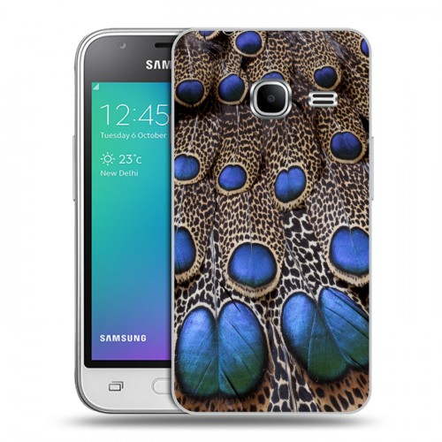 Дизайнерский силиконовый чехол для Samsung Galaxy J1 mini (2016) Перья