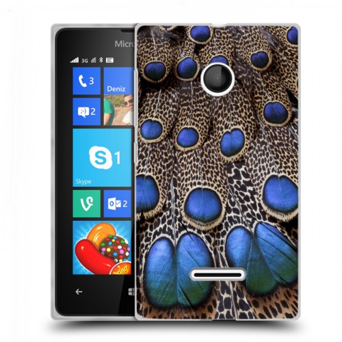 Дизайнерский пластиковый чехол для Microsoft Lumia 435 Перья