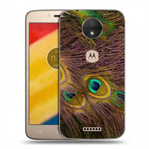 Дизайнерский силиконовый чехол для Motorola Moto C Перья