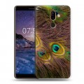 Дизайнерский пластиковый чехол для Nokia 7 Plus Перья