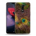 Дизайнерский пластиковый чехол для OnePlus 6 Перья